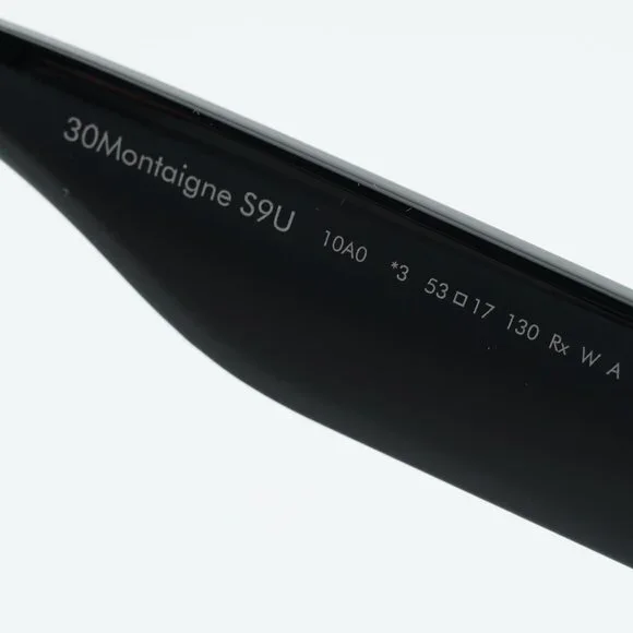 Dior 30MONTAIGNE S9U 01A0 Sunglasses Black Oval Frame, Grey Lenses - Picture 10 of 12